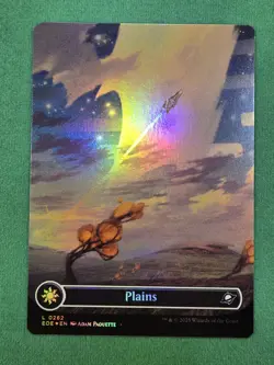 MTG Plains (0262) (Borderless) FOIL Edge of Eternities Set of 4 - Image 5