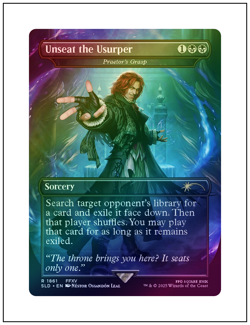 1x Unseat the Usurper - Praetor's Grasp, Foil Secret Lair Final Fantasy Magic NM - Image 1