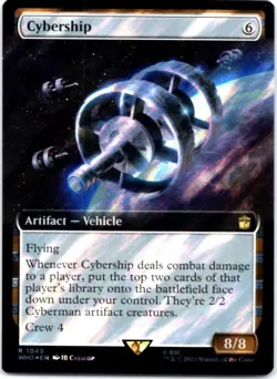 Cybership (Extended Art) (Surge Foil) - Universes Beyond: Doctor Who - 1049 NM - Image 1