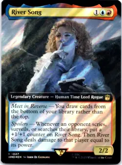 River Song (Extended Art) (Surge Foil) - Universes Beyond: Doctor Who - 1027 NM - Image 1