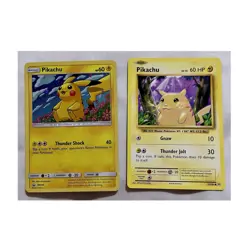 Pokemon TCG Pikachu 2-Card Lot SM206 Promo + 35/108 Evolutions English - Image 1
