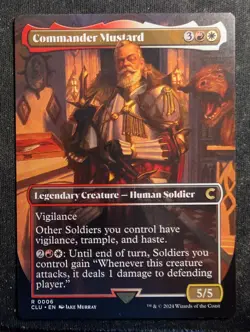 Commander Mustard - Borderless - Ravnica Clue Edition (MTG) - Image 1