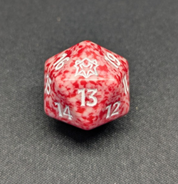 Lorehold D20 - MTG Magic: The Gathering - Strixhaven Spindown Die Dice - Image 1