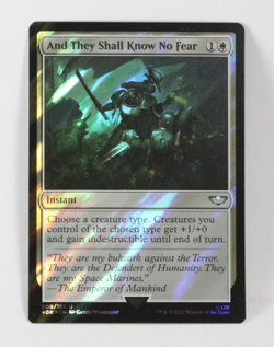 And They Shall Know No Fear (Foil) x1 - Warhammer 40k Commander Decks - MTG - Image 1