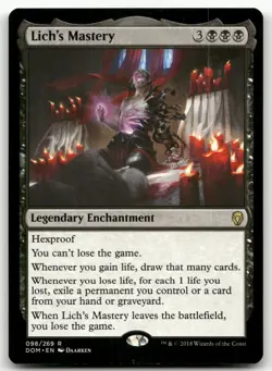 Lich's Mastery #98 (NM) Dominaria DOM Magic MTG - Image 1