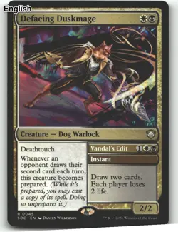 Defacing Duskmage [SOC - 45] Commander: Secrets of Strixhaven - Image 2