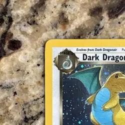 PSA 5 2000 Pokemon TCG Team Rocket Dark Dragonite Holo 1st Ed 5/82 ENG - Image 2