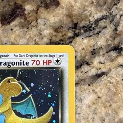 PSA 5 2000 Pokemon TCG Team Rocket Dark Dragonite Holo 1st Ed 5/82 ENG - Image 3