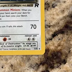 PSA 5 2000 Pokemon TCG Team Rocket Dark Dragonite Holo 1st Ed 5/82 ENG - Image 4