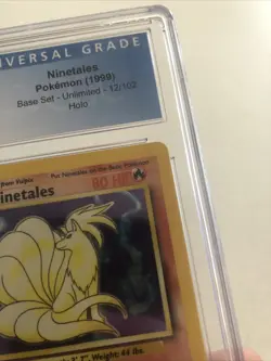 J4 Pokemon - Ninetales Base Set (CGC MINT 9) 12/102 Holo Unlimited - Image 3