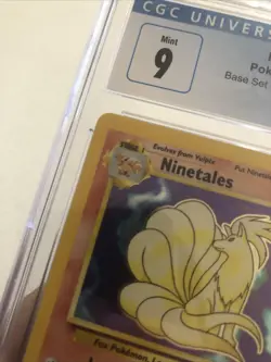 J4 Pokemon - Ninetales Base Set (CGC MINT 9) 12/102 Holo Unlimited - Image 4