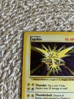 Pokemon TCG Zapdos Base Set 16/102 Holo 1999-2000 Wizards Base Set Copyright... - Image 2