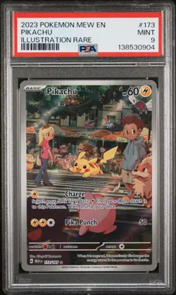 Pikachu Pokemon Mew En-151 173 PSA {{cardGame}} - Image 1