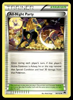 All-Night Party XY - BREAKpoint Uncommon 96/122 2016 Pokemon TCG - Image 1