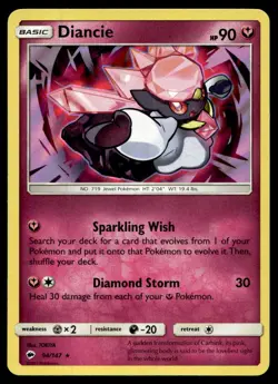 Diancie SM - Burning Shadows Holo 94/147 Pokemon TCG - Image 1