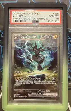 Zekrom ex PSA 10 166/086 SIR 2025 Black Bolt - Image 1