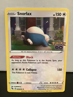 Snorlax 55/78 Pokemon GO Cosmos Holo Rare - Image 1