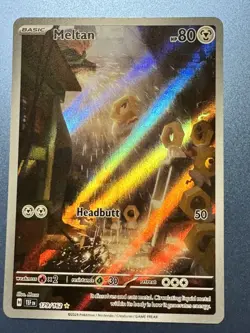 Pokemon TCG Meltan 179/162 Temporal Forces Illustration Rare - Image 1