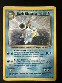 Pokemon TCG Dark Blastoise Holo Rare Legendary Collection 4/110 - Image 1
