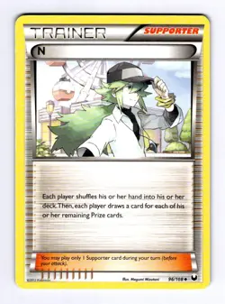 N (Supporter) Dark Explorers #96 (2012) Uncommon NM Pokemon - Image 1