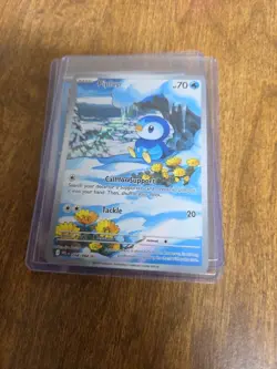 Pokemon TCG Piplup 098/094 – Phantasmal Flames – Illustration Rare – EN NM - Image 1
