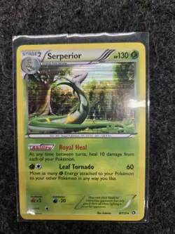 Serperior 8/113 Holo Rare Pokemon Legendary Treasures LTR NM Vintage English - Image 1