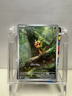 Pokemon TCG Chespin 087/086 Chaos Rising Full Art Holo Rare 70 HP English 2026 - Image 1
