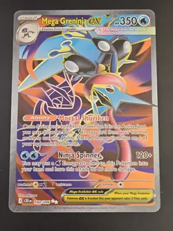 Pokemon TCG - Mega Greninja ex 100/086 Me04: Chaos Rising Holo - Image 1