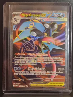 Pokemon TCG - Mega Greninja ex 100/086 Me04: Chaos Rising Holo - Image 5