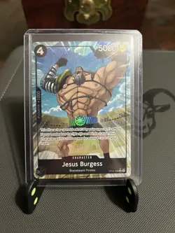 Jesus Burgess OP09-086 Premium Booster Rare Foil Alt Art PRB-02 One Piece CCG - Image 1