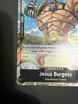 Jesus Burgess OP09-086 Premium Booster Rare Foil Alt Art PRB-02 One Piece CCG - Image 5