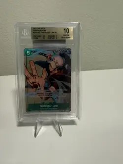 Alpha Pre Errata One Piece - BGS 10 Pristine - Trafalgar Law - 2022 OP01-047 ENG - Image 1