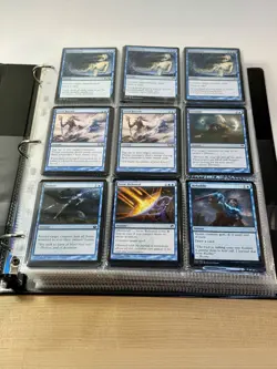 700+ MTG Card Lot Binder Collection - Blue & Black Magic The Gathering Bulk - Image 4