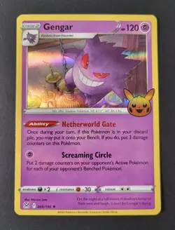 Gengar 066/196 - Trick or Trade Halloween Lost Origin *NM* STAMPED Pokemon Card - Image 2