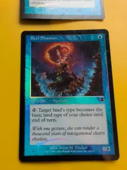 Reef Shaman x2. Merfolk. Apocalypse. Old Border FOIL. MTG Card. - Image 2