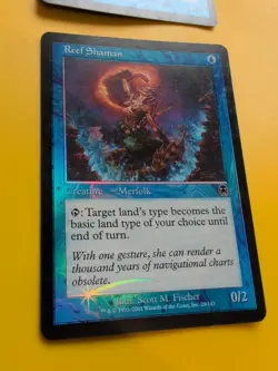 Reef Shaman x2. Merfolk. Apocalypse. Old Border FOIL. MTG Card. - Image 4