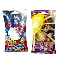 2 Sealed Dragon Ball Super Card Game Booster Packs Cross Worlds & Clash of Fates - Image 1