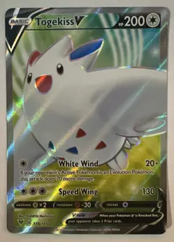 Togekiss V 178/185 Ultra Rare Vivid Voltage Pokemon TCG Card Near Mint - Image 1