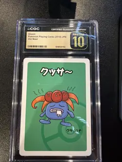 2019 Pokemon Old Maid Gloom Playing Cards Japanese CGC 10 Pristine - Image 1