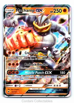 Machamp GX 64/147 - Burning Shadows - Pokemon Card - Near Mint - Image 1