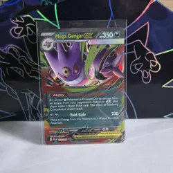 Pokemon TCG Mega Gengar EX 056/094 Phantasmal Flames Double Rare Holo Card NM - Image 1