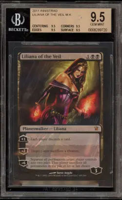 Magic The Gathering MTG Liliana of the Veil Innistrad #105 BGS 9.5 - Image 1