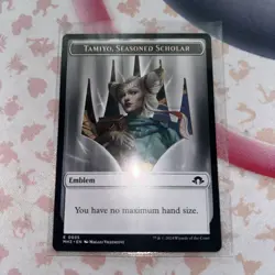 MTG Magic Tamiyo, Seasoned Scholar Emblem / Energy Horizons 3 M/NM - Image 1