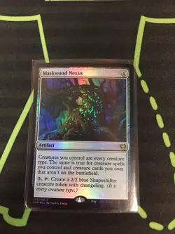 MTG Magic The Gathering Maskwood Nexus Foil Artifact Tribal Commander - Image 1