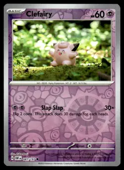 Clefairy 081/197 Common Obsidian Flames Pokemon Reverse Holo Yuka Morii NM - Image 1