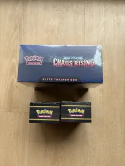 Pokemon TCG: Chaos Rising ETB and Booster Bundle (x2) Lot Factory Sealed In hand - Image 2