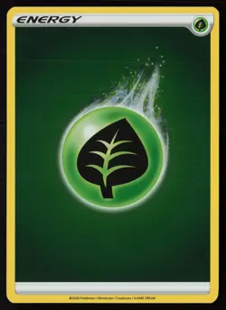 Pokemon Grass Energy (2020 Unnumbered) Reverse Holo Pack Fresh - NM - Image 1