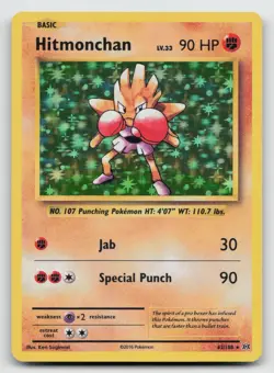 Hitmonchan 62/108 XY Evolutions Holo Pokemon LP - Image 1