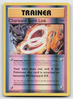 Charizard Spirit Link 75/108 XY Evolutions Reverse Holo Pokemon LP - Image 1