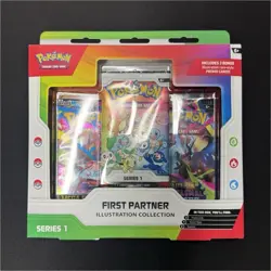 Pokemon TCG First Partner Illustration Collection Series 1 Promo Booster Box - Image 1